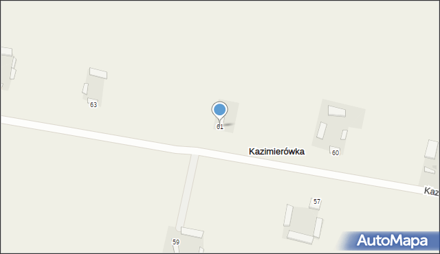 Kazimierówka, Kazimierówka, 61, mapa Kazimierówka