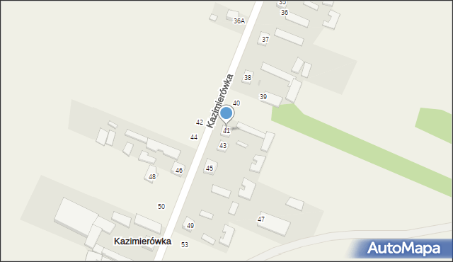 Kazimierówka, Kazimierówka, 41, mapa Kazimierówka