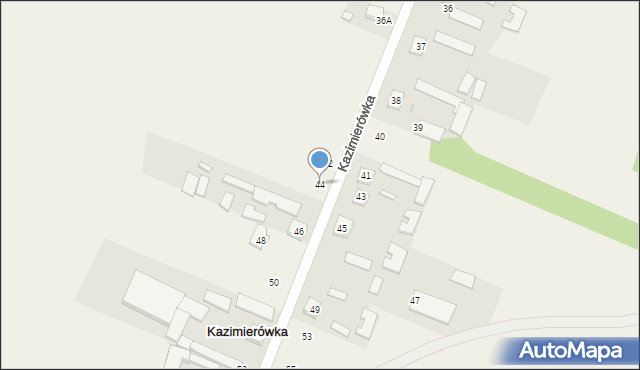 Kazimierówka, Kazimierówka, 44, mapa Kazimierówka