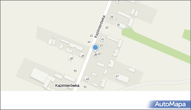 Kazimierówka, Kazimierówka, 45, mapa Kazimierówka