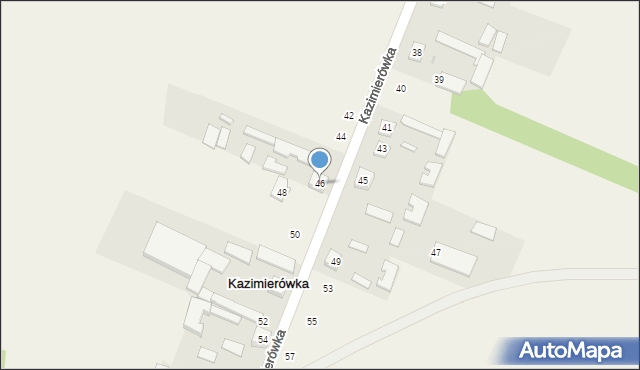 Kazimierówka, Kazimierówka, 46, mapa Kazimierówka