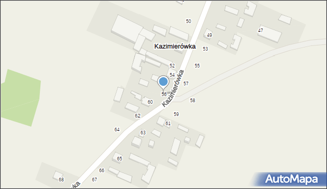 Kazimierówka, Kazimierówka, 56, mapa Kazimierówka