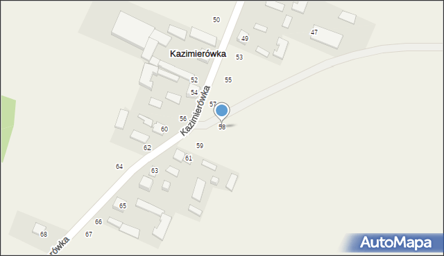 Kazimierówka, Kazimierówka, 58, mapa Kazimierówka