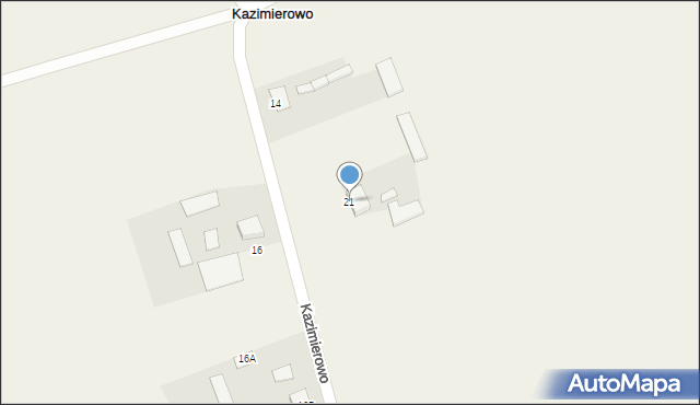 Kazimierowo, Kazimierowo, 21, mapa Kazimierowo