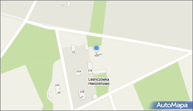 Kazimierowo, Kazimierowo, 43d, mapa Kazimierowo