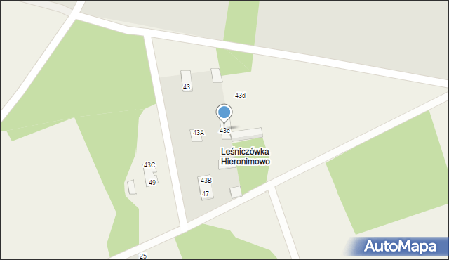 Kazimierowo, Kazimierowo, 43e, mapa Kazimierowo