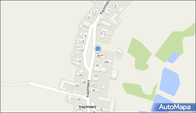 Kazimierz, Kazimierz, 17, mapa Kazimierz