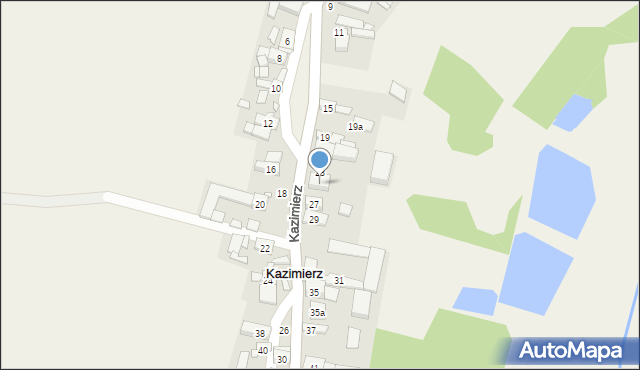 Kazimierz, Kazimierz, 25, mapa Kazimierz