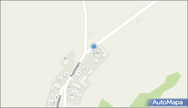 Kazimierz, Kazimierz, 3, mapa Kazimierz