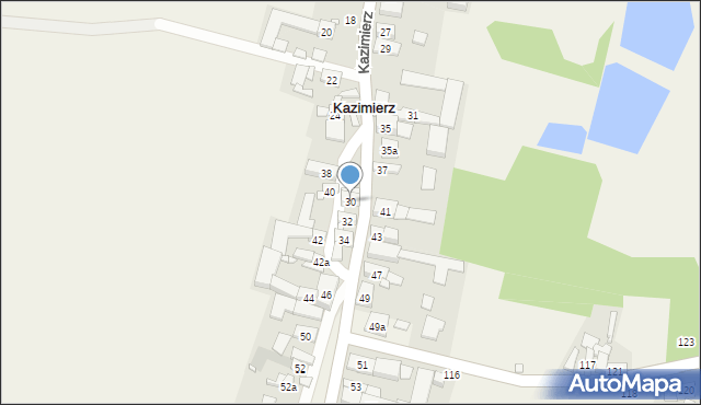 Kazimierz, Kazimierz, 30, mapa Kazimierz