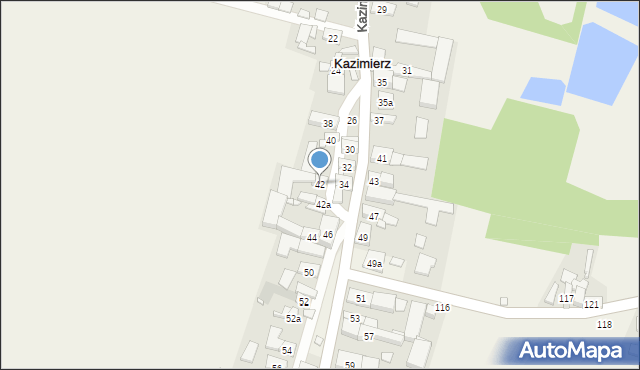 Kazimierz, Kazimierz, 42, mapa Kazimierz