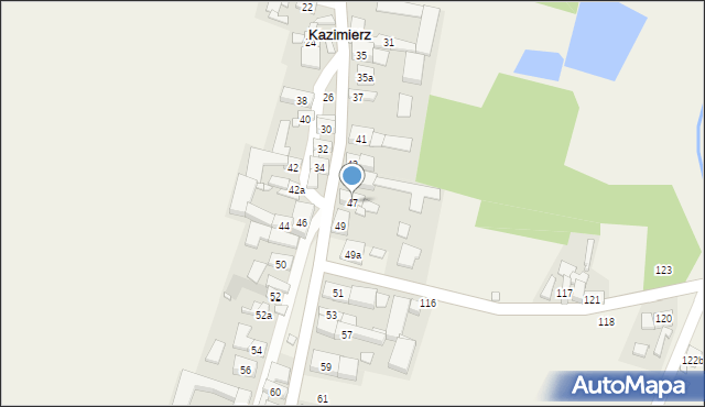 Kazimierz, Kazimierz, 47, mapa Kazimierz