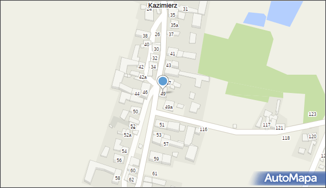 Kazimierz, Kazimierz, 49, mapa Kazimierz