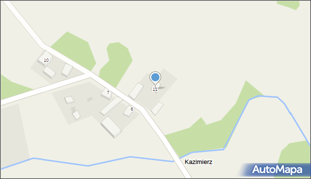 Kazimierz, Kazimierz, 11, mapa Kazimierz