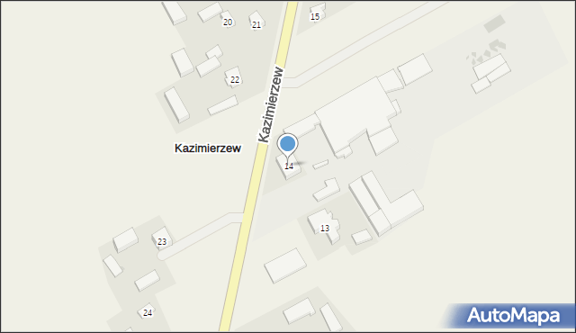 Kazimierzew, Kazimierzew, 14, mapa Kazimierzew