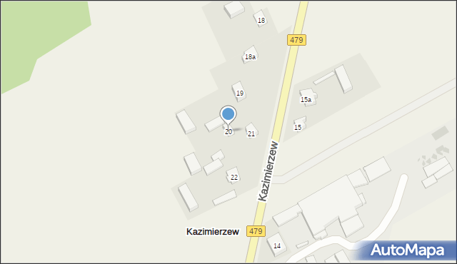 Kazimierzew, Kazimierzew, 20, mapa Kazimierzew