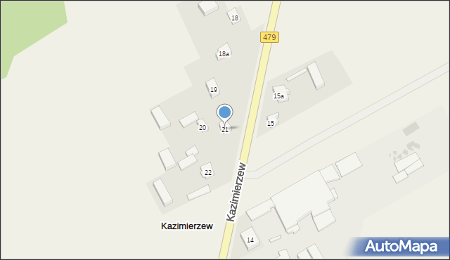 Kazimierzew, Kazimierzew, 21, mapa Kazimierzew
