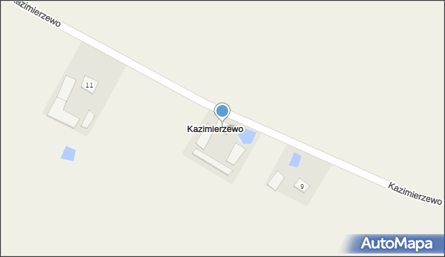 Kazimierzewo, Kazimierzewo, 10, mapa Kazimierzewo