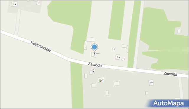 Kazimierzów, Kazimierzów, 3, mapa Kazimierzów