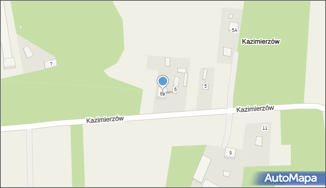 Kazimierzów, Kazimierzów, 6a, mapa Kazimierzów