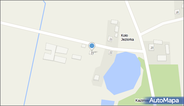 Kazimierzów, Kazimierzów, 23, mapa Kazimierzów