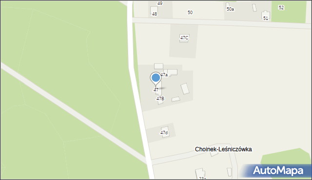 Kazimierzów, Kazimierzów, 47, mapa Kazimierzów