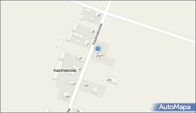 Kazimierzów, Kazimierzów, 47A, mapa Kazimierzów