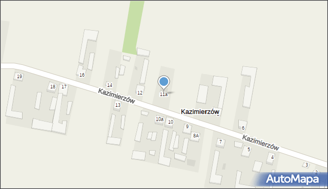 Kazimierzów, Kazimierzów, 11a, mapa Kazimierzów