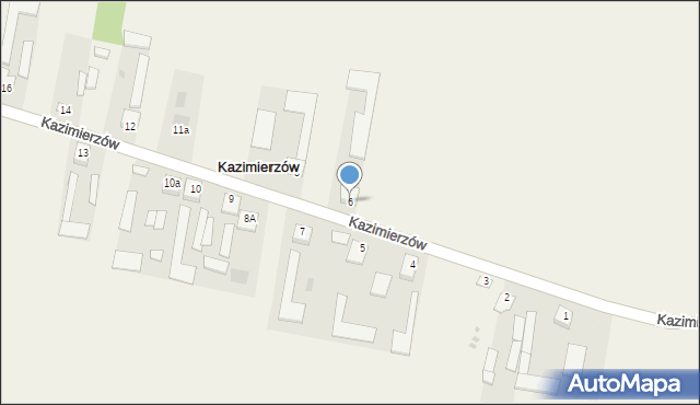 Kazimierzów, Kazimierzów, 6, mapa Kazimierzów