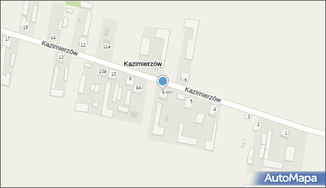 Kazimierzów, Kazimierzów, 7, mapa Kazimierzów