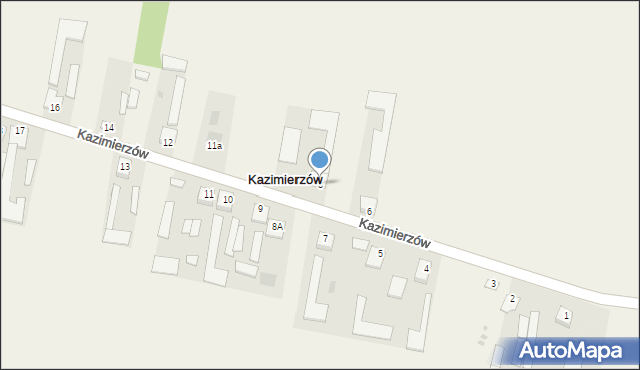 Kazimierzów, Kazimierzów, 8, mapa Kazimierzów