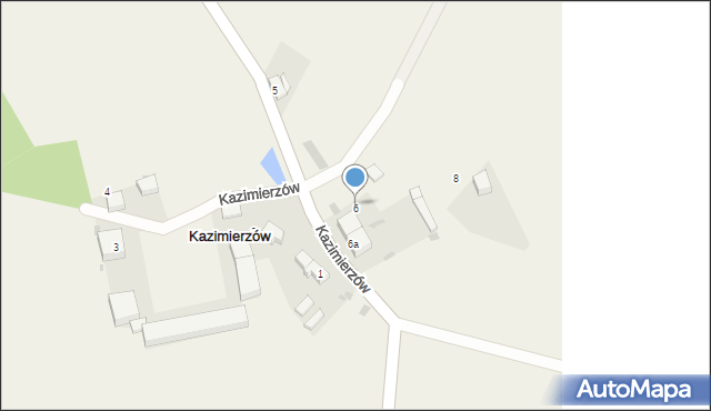 Kazimierzów, Kazimierzów, 6, mapa Kazimierzów