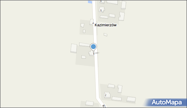 Kazimierzów, Kazimierzów, 3, mapa Kazimierzów