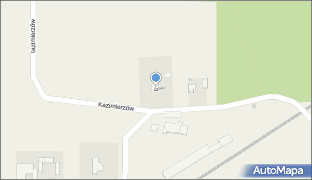 Kazimierzów, Kazimierzów, 1a, mapa Kazimierzów