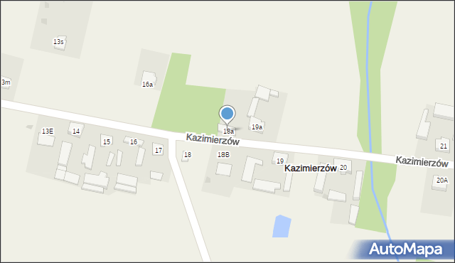 Kazimierzów, Kazimierzów, 18a, mapa Kazimierzów