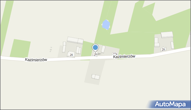 Kazimierzów, Kazimierzów, 27, mapa Kazimierzów