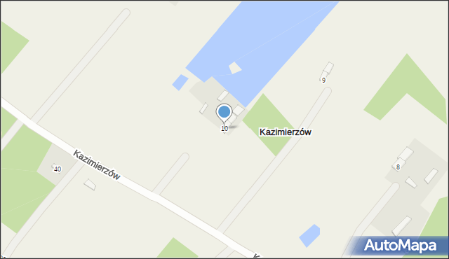 Kazimierzów, Kazimierzów, 10, mapa Kazimierzów