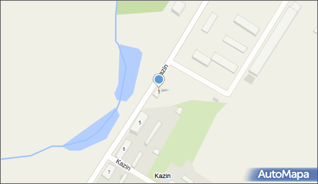 Kazin, Kazin, 3, mapa Kazin