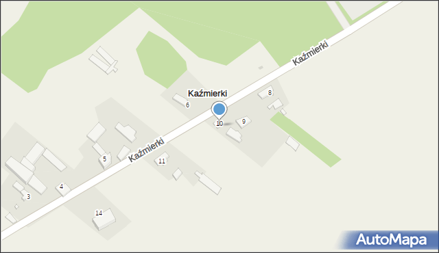 Kaźmierki, Kaźmierki, 10, mapa Kaźmierki