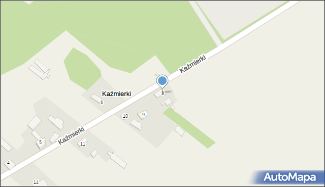 Kaźmierki, Kaźmierki, 8, mapa Kaźmierki