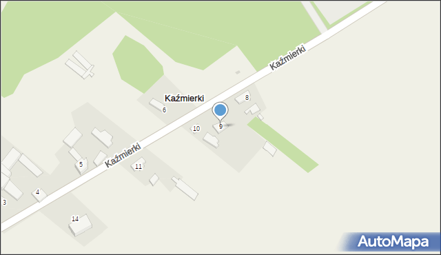 Kaźmierki, Kaźmierki, 9, mapa Kaźmierki