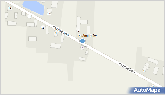 Kaźmierków, Kaźmierków, 7, mapa Kaźmierków