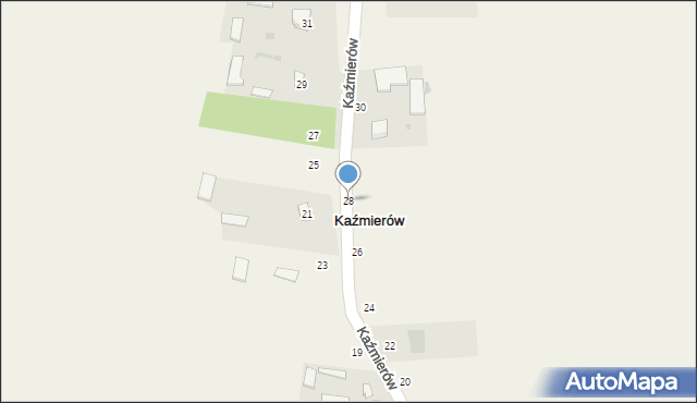 Kaźmierów, Kaźmierów, 28, mapa Kaźmierów