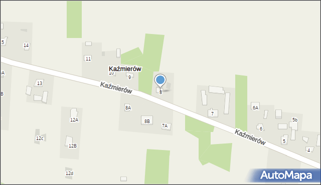 Kaźmierów, Kaźmierów, 8, mapa Kaźmierów