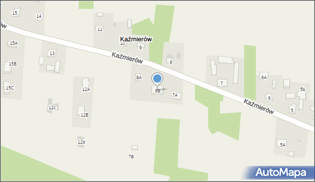 Kaźmierów, Kaźmierów, 8B, mapa Kaźmierów