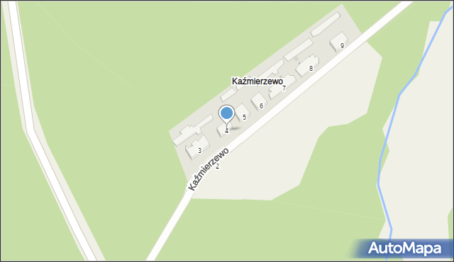 Kaźmierzewo, Kaźmierzewo, 4, mapa Kaźmierzewo