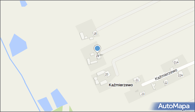 Kaźmierzewo, Kaźmierzewo, 19, mapa Kaźmierzewo