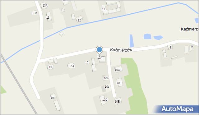 Kaźmierzów, Kaźmierzów, 10A, mapa Kaźmierzów