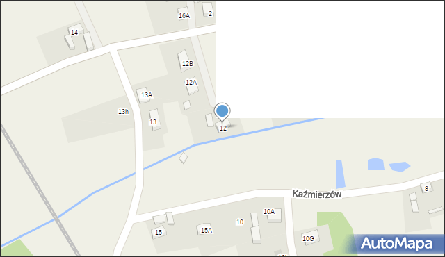 Kaźmierzów, Kaźmierzów, 12, mapa Kaźmierzów