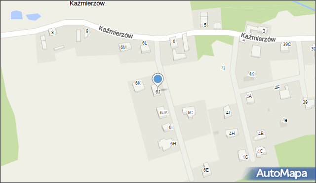 Kaźmierzów, Kaźmierzów, 6J, mapa Kaźmierzów